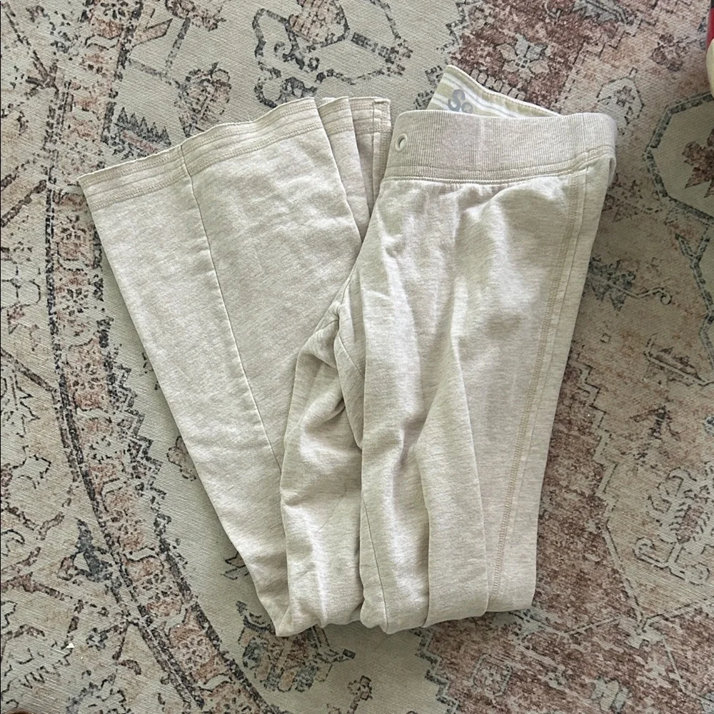 Neutral Cream Lounge Bottoms - Picture 1 of 2
